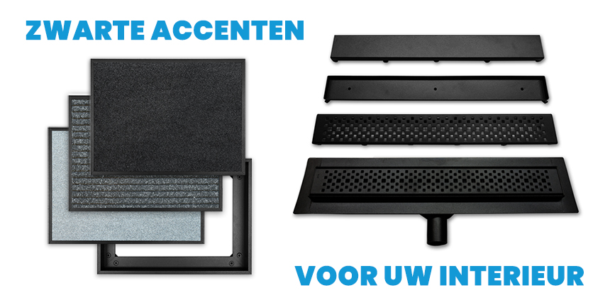 Storax speelt in op interieurtrend: Zwarte accenten voor de badkamer, trap of entree!