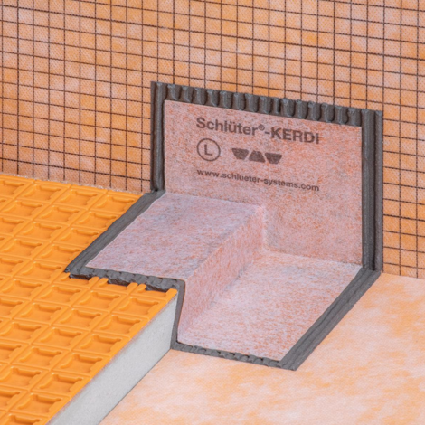 Hoekafdichting inloopdouche schluter