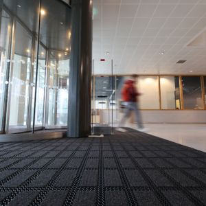 entreemat modulaire tegels gerecycled