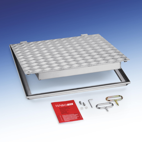 Tranenplaat deksel met scharnieren